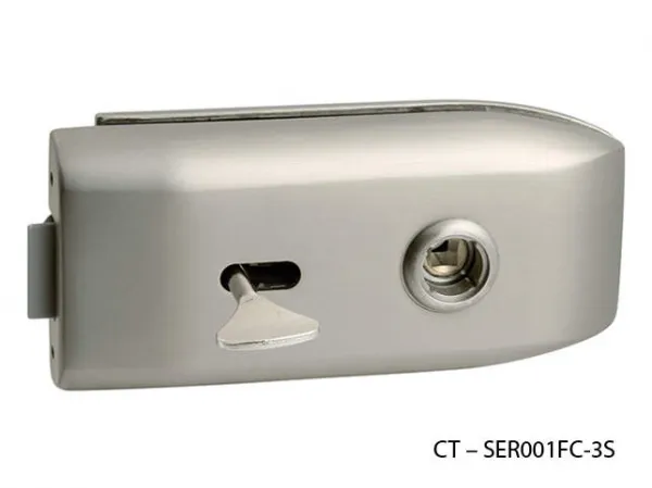 CT - 6000 Kovanie na sklenené dvere kovanie s BB otvorom, CT - SER001FC-3S Nikel matný