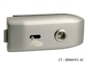 CT - 6000 Kovanie na sklenené dvere kovanie s BB otvorom, CT - SER001FC-3S Nikel matný