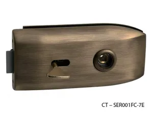 CT - 6000 Kovanie na sklenené dvere kovanie s BB otvorom, CT - SER001FC-7E Bronz matný