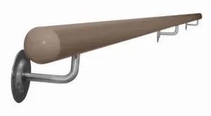 LR - Drevené schodiskové lakované madlo Buk - lakovaný 1. madlo, dĺžka 150 cm