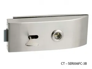 CT - 11000 Kovanie na sklenené dvere kovanie s WC kľúčom, CT - SER006WC-3B Nikel matný