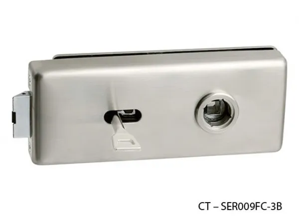 CT - 18000 Kovanie na sklenené dvere protikus na pasívne krídlo, CT - SER009IN-3B Nikel matný