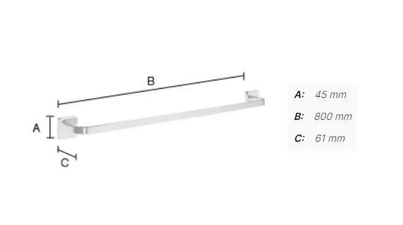 SO - ICE OK3465 - Držiak na uterák 84,5 cm