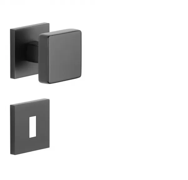 AT - MADLO MORA - HR 7S CIM - čierna matná (BLACK) bez spodnej rozety madlo pevné ks