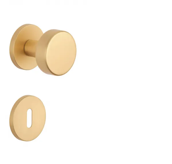 AT - GUĽA RUTA - R 7S ZLM - zlatá matná (GOLD SATIN) bez spodnej rozety guľa pevná ks