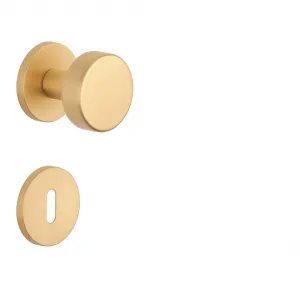 AT - GUĽA RUTA - R 7S ZLM - zlatá matná (GOLD SATIN) bez spodnej rozety guľa pevná ks