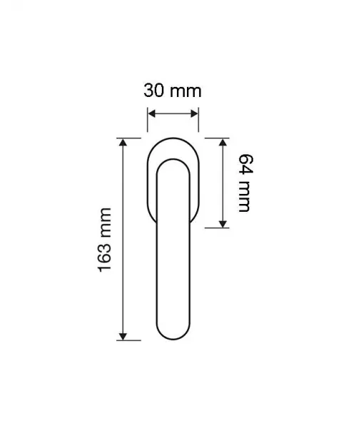LI - GRIP 1705 - DKO kľučka na eurookno Zlatá lesklá