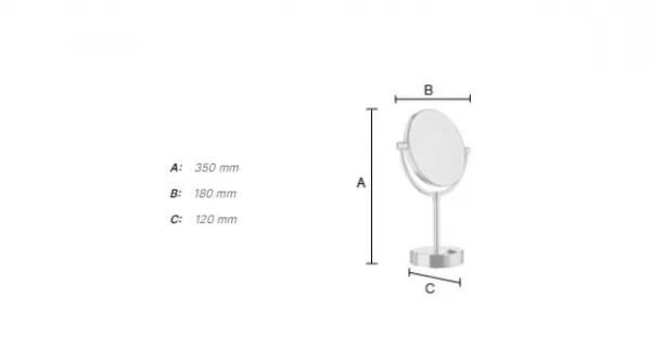 SO - OUTLINE FK474E - Kozmetické zrkadlo s LED osvetlením