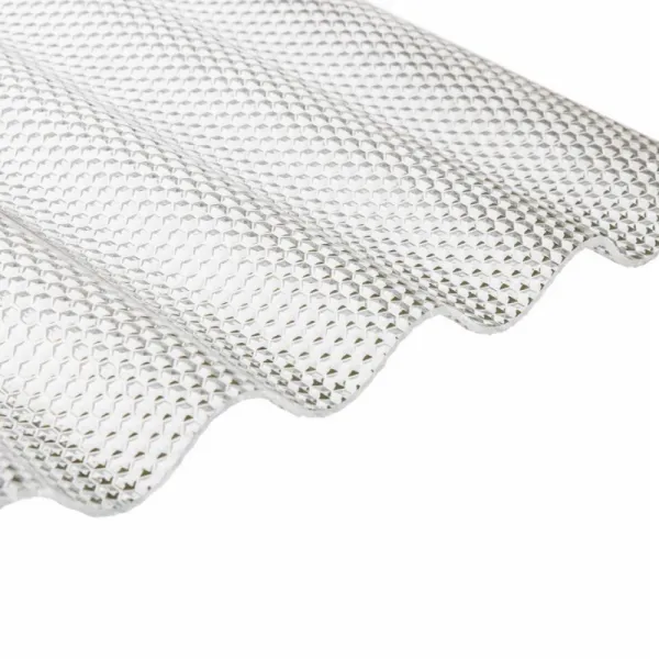 Akrylová profilová doska sínus 76/18, 200 x 104,5 cm priehľadný plast