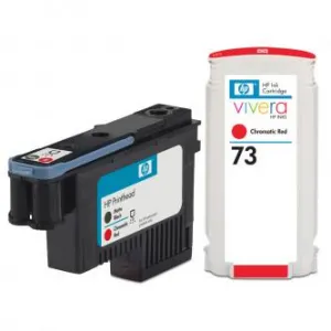HP 73 CD949A matná čierna/chromatická červená (matte black/chromatic red) originálna cartridge