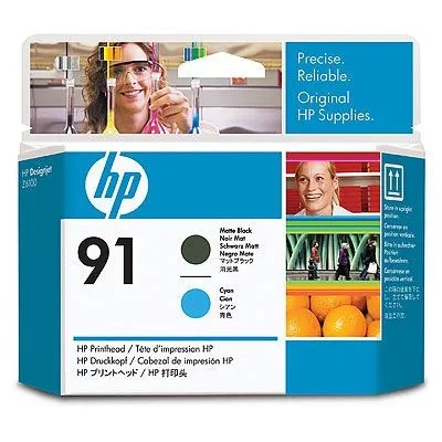 HP C9460A 91 matná čierna/azúrová (matte black/cyan) originálna tlačová hlava