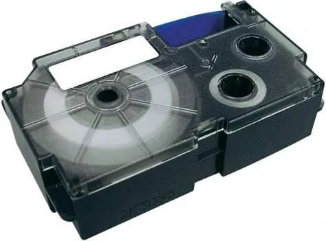 Casio XR-18RD1, 18mm x 8m, čierna tlač/červený podklad, originálna páska