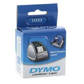 Dymo papierové štítky 25mm x 13mm, biele, multifunkčné, snímateľné, 1000 ks, 11353, S0722530 11353