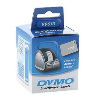 Dymo papierové štítky 89mm x 28mm, biele, adresná, 2X130 ks, 99010, S0722370 99010