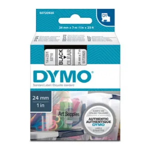 Dymo D1 53710, S0720920, 24mm x 7m čierna tlač / priehľadný podklad, originálna páska
