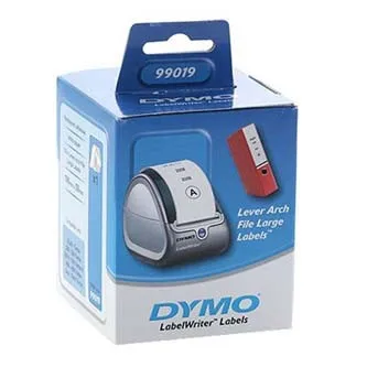 Dymo papierové štítky 190mm x 59mm, biele, na široké poradače, 110 ks, 99019, S0722480 99019