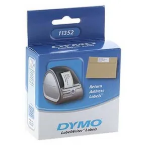 Dymo papierové štítky 54mm x 25mm, biele, pre spiatočnú adresu, 500 ks, 11352, S0722520 11352