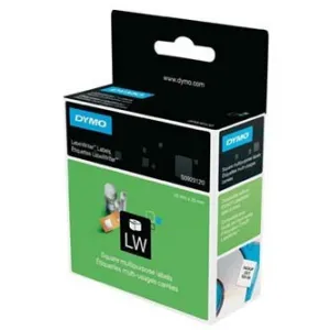 Dymo papierové štítky 25mm x 25mm, biele, multifunkčné, snímateľné, 750 ks, S0929120 S0929120