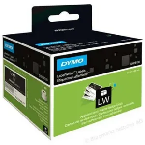 Dymo papierové štítky 89mm x 51mm, biele, pre vizitky, bez lepidla, 300 ks, S0929100 S0929100
