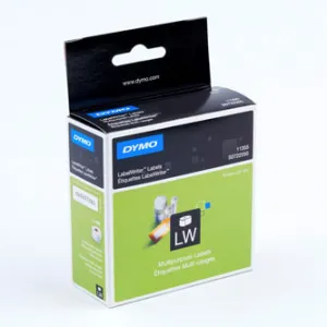 Dymo papierové štítky 51mm x 19mm, biele, multifunkčné, snímateľné, 500 ks, 11355, S0722550 11355