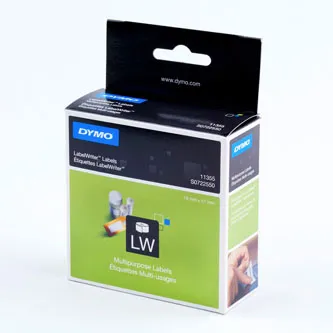 Dymo papierové štítky 51mm x 19mm, biele, multifunkčné, snímateľné, 500 ks, 11355, S0722550 11355