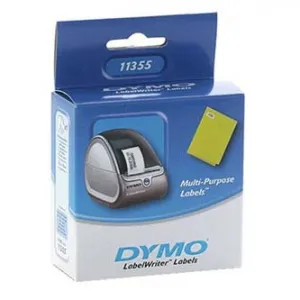 Dymo papierové štítky 51mm x 19mm, biele, multifunkčné, snímateľné, 500 ks, 11355, S0722550 11355