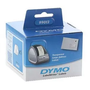 Dymo papierové štítky 89mm x 36mm, priehľadné, veľké, 260 ks, 99013, S0722410 99013
