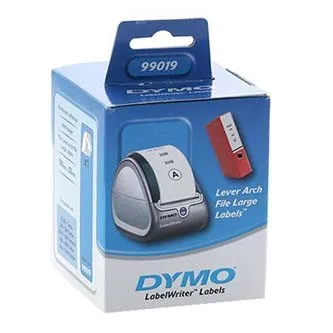 Dymo papierové štítky 190mm x 59mm, biele, na široké poradače, 110 ks, 99019, S0722480 99019