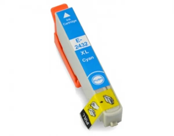 Epson T2432 XL azúrová (cyan) kompatibilná cartridge