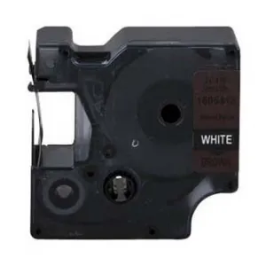 Dymo Rhino 1805418, 19mm x 5,5m, biela tlač/hnedý podklad, originálna páska