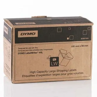 Dymo S0947420, 102mm x 59mm, 2x575 ks, biele, veľké vysokokapacitné, prepravné papierové etikety