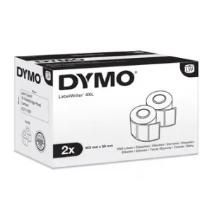 Dymo S0947420, 102mm x 59mm, 2x575 ks, biele, veľké vysokokapacitné, prepravné papierové etikety