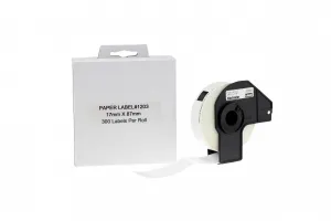 Brother DK-11203, 17mm x 87mm, kompatibilná role etikiet, 300 etiket
