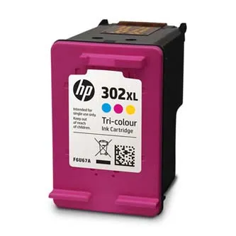 HP 302XL F6U67AE farebná originálna cartridge