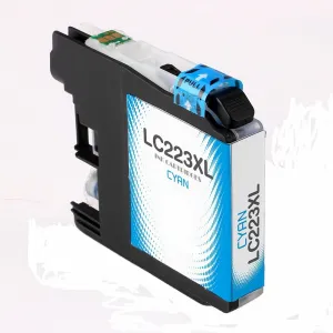 Brother LC-223XL azúrová (cyan) kompatibilná cartridge