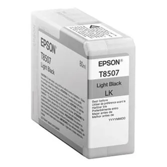 Epson T8507 C13T850700 svetlo čierná (light black) originálna cartridge