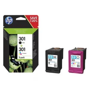 HP 301 N9J72AE čierna/farebná (black/color) originálna cartridge
