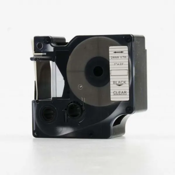 Kompatibilná páska s Dymo 53710, S0720920, 24mm x 7m, čierny tisk / priehľadný podklad
