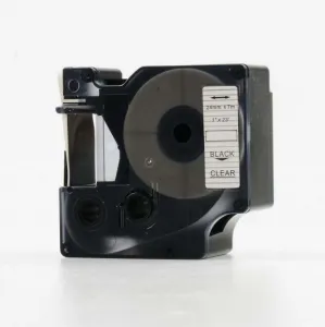 Kompatibilná páska s Dymo 53710, S0720920, 24mm x 7m, čierny tisk / priehľadný podklad