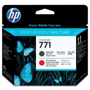 HP CE017A, 771 matná čierna/chromatic červená (matte black/chromatic red) originálna tlačová hlava