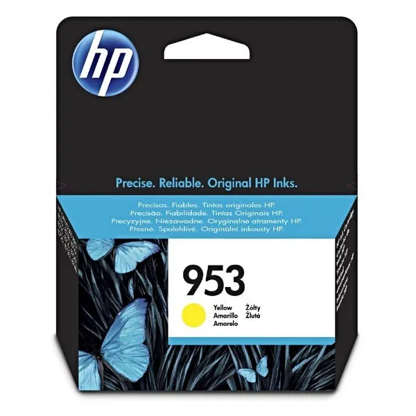 Hewlett-Packard HP originál ink F6U14AE, HP 953, yellow, 700str., 10ml F6U14AE#BGY