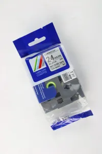 Kompatibilná páska s Brother TZ-M951 / TZe-M951, 24mm x 8m, čierna tlač / strieborný podklad