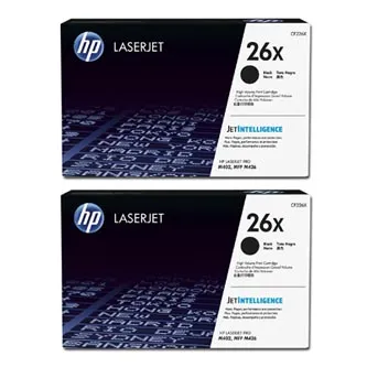Hewlett-Packard HP originál toner CF226XD, HP 26X, black, 18000 (2x9000)str., high capacity, dual pack, 2x930g CF226XD