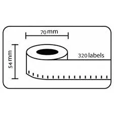 Dymo 99015, 54mm x 70mm, kompatibilná role etikiet