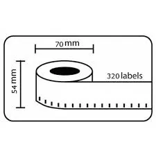 Dymo 99015, 54mm x 70mm, kompatibilná role etikiet