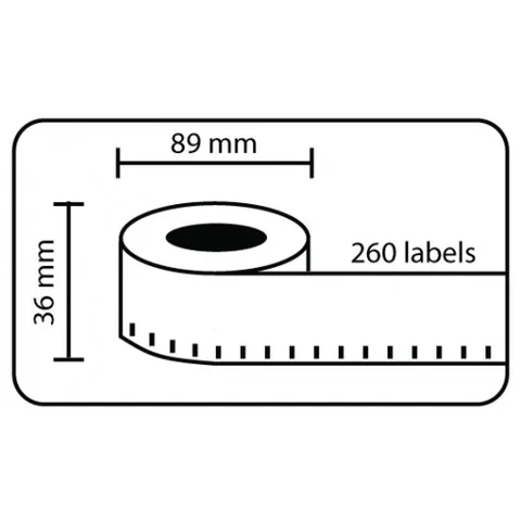 Dymo 99013, 36mm x 89mm, kompatibilná role etikiet