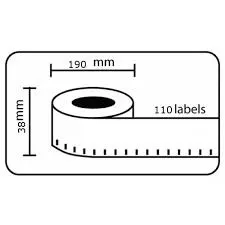 Dymo 99018, 38mm x 190mm, kompatibilná role etikiet