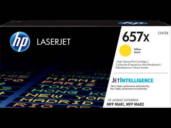 Hewlett-Packard HP originál toner CF472X, HP 657X, yellow, 23000str., high capacity CF472X