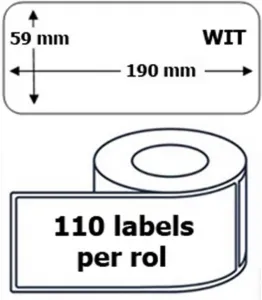 Dymo 99019, 59mm x 190mm, kompatibilná role etikiet