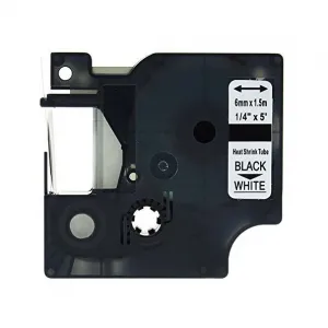 Kompatibilná páska s Dymo 18051, S0718260 6mm x 1,5m čierna tlač / biely podklad